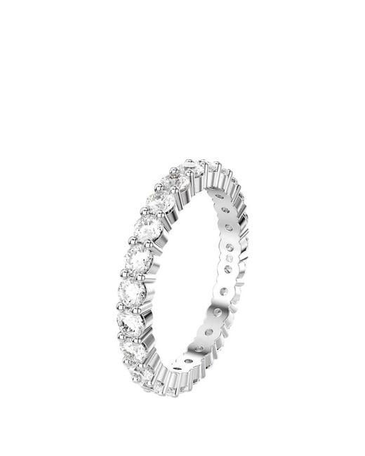 Swarovski White Matrix Round Cut Vittore Ring
