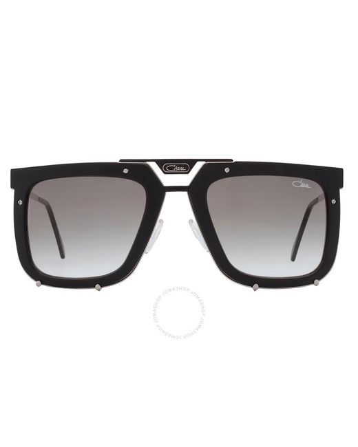 Cazal Black Grey Gradient Square Sunglasses 648 002 56
