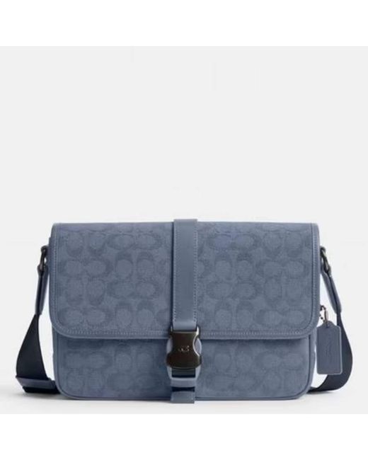COACH Blue League Messenger Bag for men