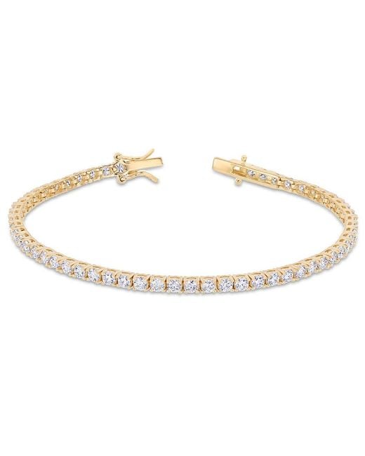 Amour Metallic 5 1/10 Ct Dew Created Moissanite Tennis Bracelet