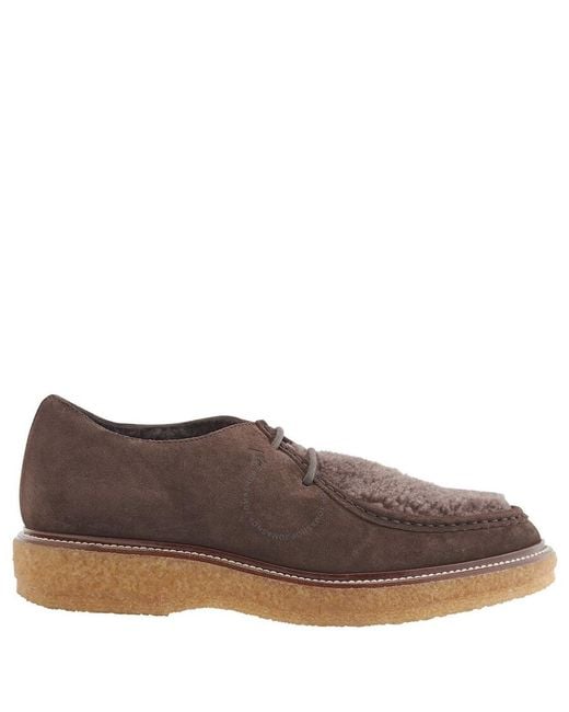 Tod's Brown Chocolate Suede Lace-Up Boots, Brand Size 5 Us for men