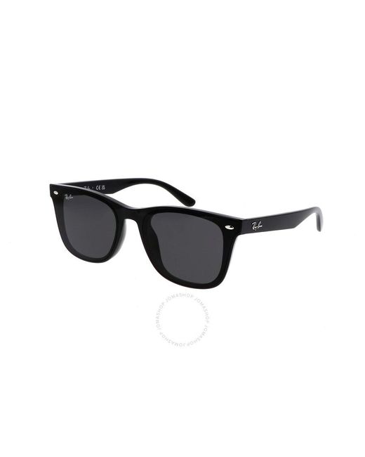 Ray-Ban Black Dark Grey Square Sunglasses Rb4420 601/87 65