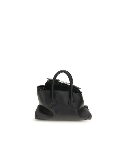 The Attico Black La Passeggiata Top Handle Bag