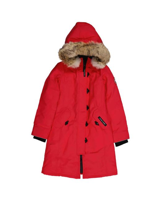 Canada Goose Red Youth Brittania Parka