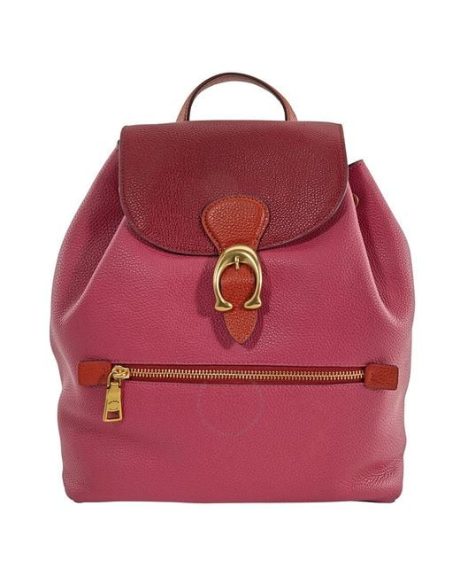 COACH Red Evie Backpack