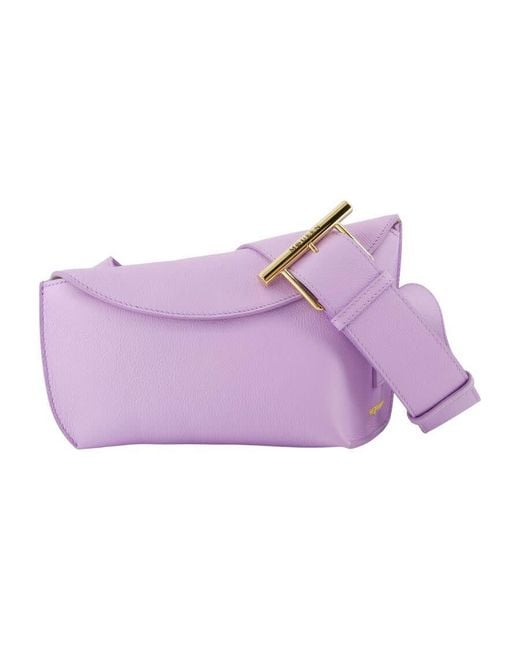 McQueen Purple T-Bar Sling Crossbody Bag