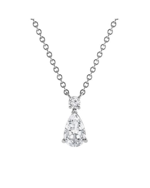 Brilliant Diamond Metallic 14Kt 0.75 Carat Lab Grown Diamond Pendant Necklace For