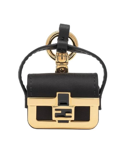 Fendi Metallic Baguette Bag Key Charm