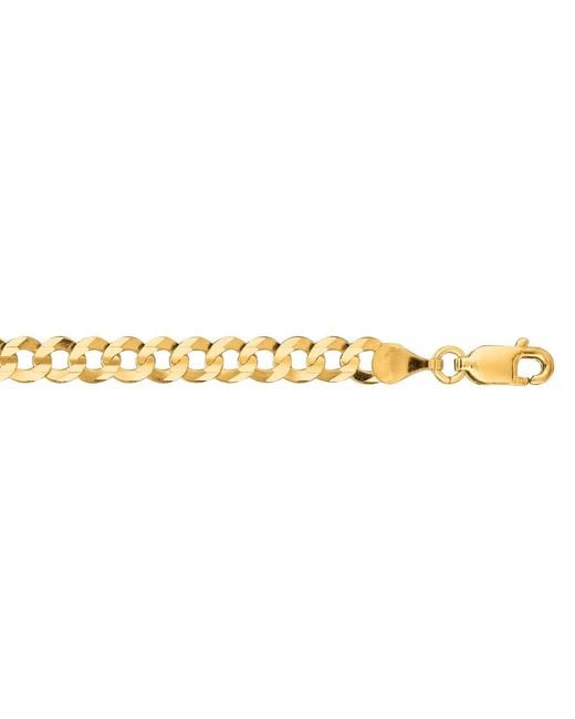 Kylie Harper Metallic 14K Miami Cuban Curb Chain Bracelet for men