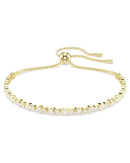 Swarovski Metallic Matrix Tennis-Tone Plated Bracelet