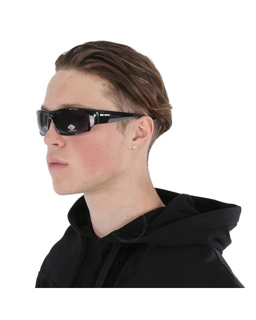 Harley Davidson Gray Smoke Wrap Sunglasses Hd0670 01a 64 for men