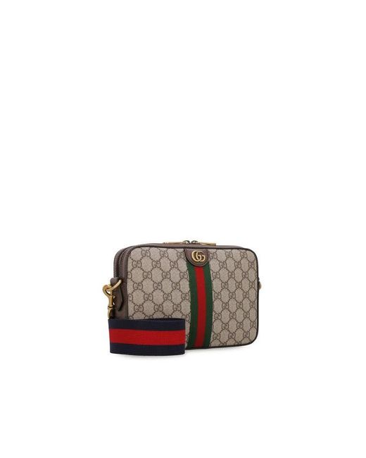 Gucci Gray Cotton Shoulder Bag for men