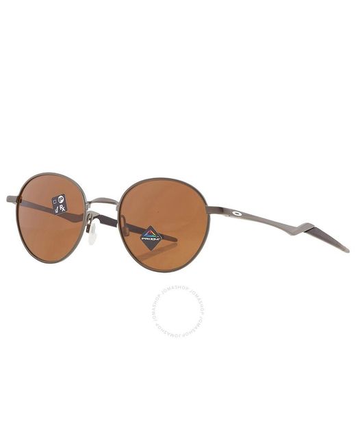 Oakley Brown Terrigal Prizm Bronze Round Sunglasses for men