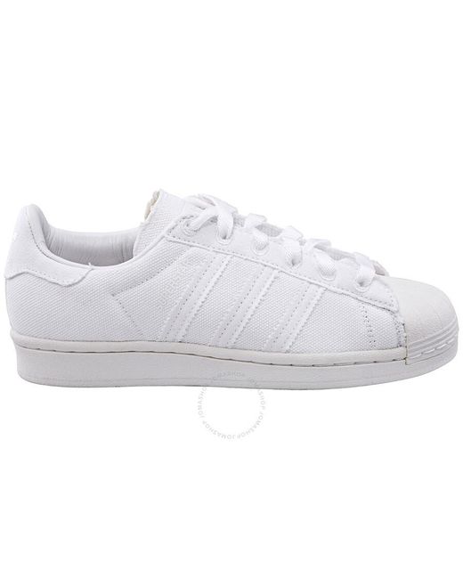 Adidas White Superstar Low Top Sneakers for men