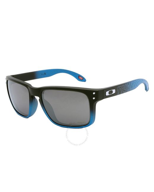 Oakley Gray Holbrook Prizm Black Square Sunglasses Oo9102 9102x9 55 for men