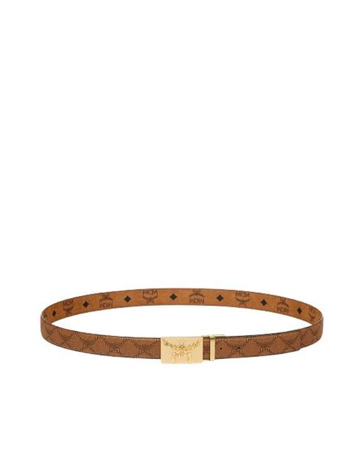 MCM Brown Himmel Reversible Belt for men