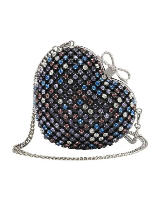 Self-Portrait Blue Self-Portrait Heart Clutch