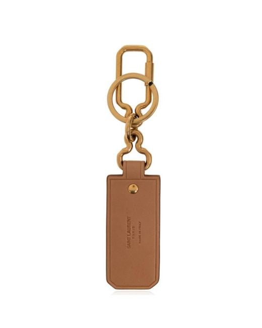 Saint Laurent Metallic Keychain for men