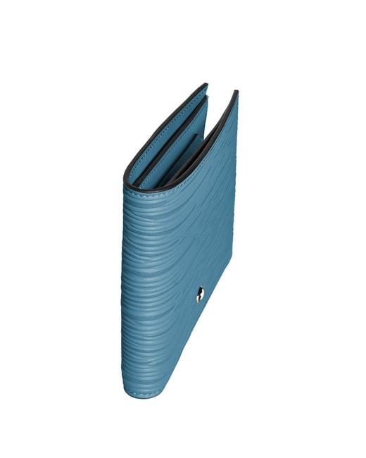 Montblanc Blue Leather Wallet for men