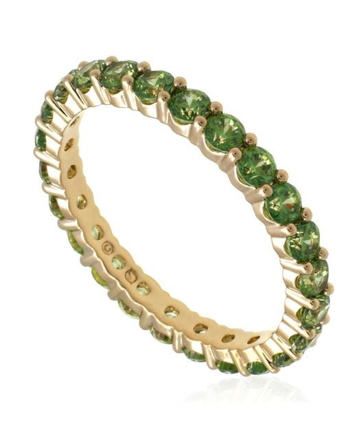 Swarovski Green Matrix Vittore Round Cut Ring, Size 58