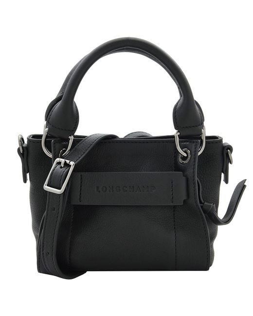 Longchamp Black 3D Xs Handbag