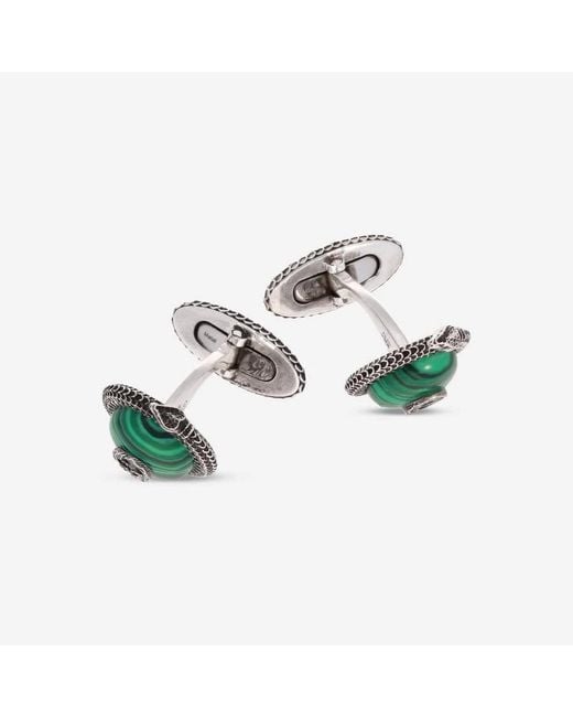 Gucci Green G Garden Sterling Cufflink Ybe57742600100U for men