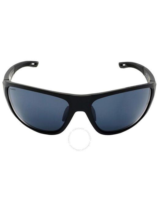 Under Armour Blue Grey Wrap Sunglasses for men