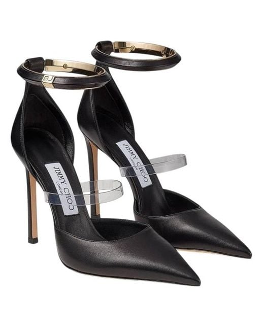 Jimmy Choo Black Dreece 110 Pointed-Toe Pumps, Brand Size 35 Us