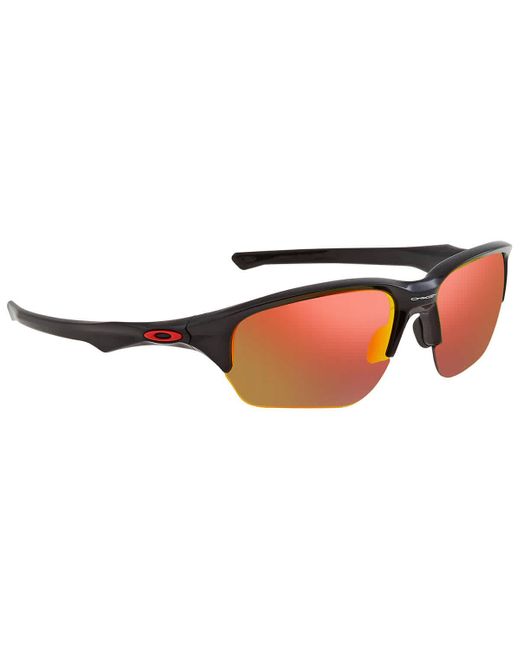 Oakley Flak Beta Ruby Iridium Polarized Sport Sunglasses in Red