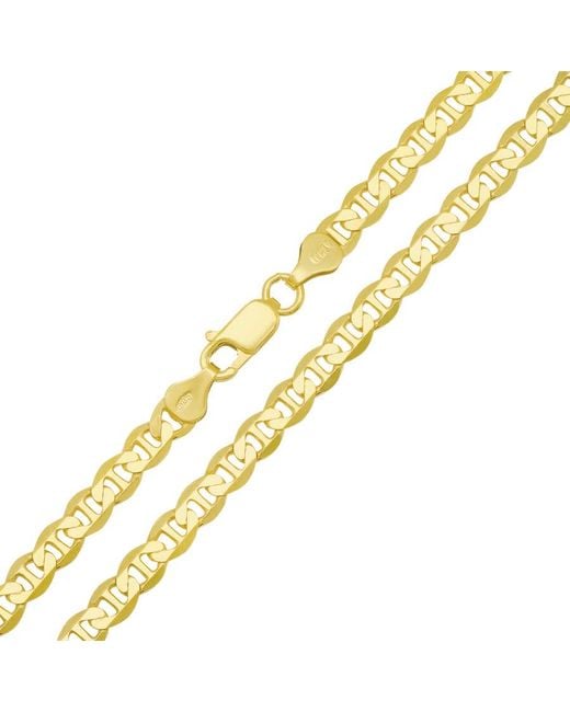Kylie Harper Metallic Thick/Heavy Italian 14K Over Mariner Chain for men