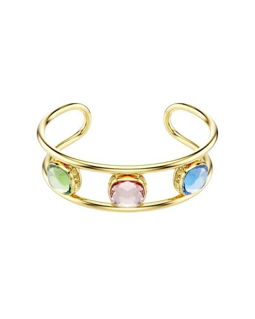 Swarovski Metallic Chroma Cushion Cut Cuff, Size Small