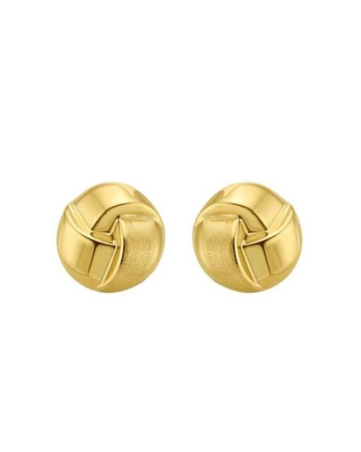 Tresorra Yellow 14K Fancy Knot Stud Earrings