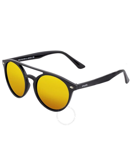 Simplify Yellow Black Cat Eye Sunglasses Ssu122-rd