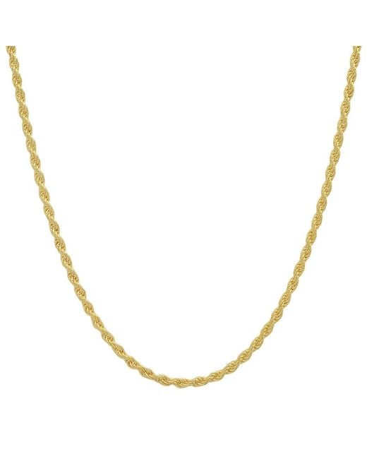 Kylie Harper Metallic 14K 2Mm Diamond-Cut Rope Chain Necklace