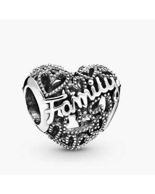 Pandora Metallic Heart Sterling Charm