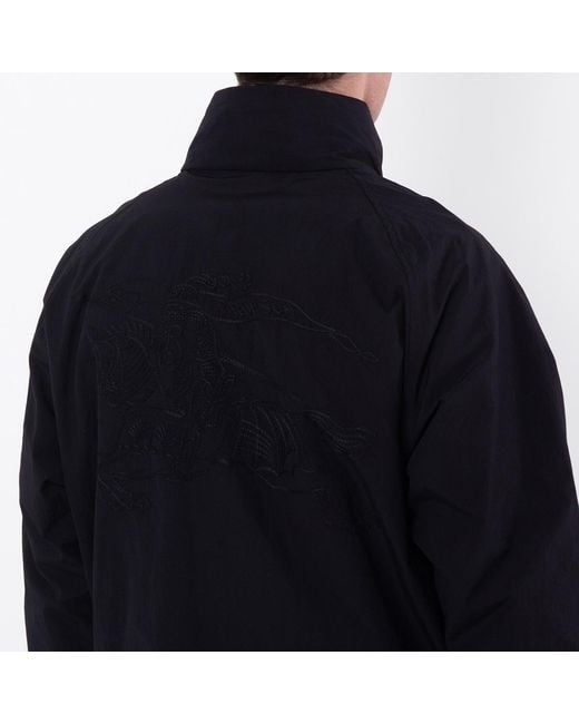 Burberry Blue Ekd Hooded Drawstring Jacket for men