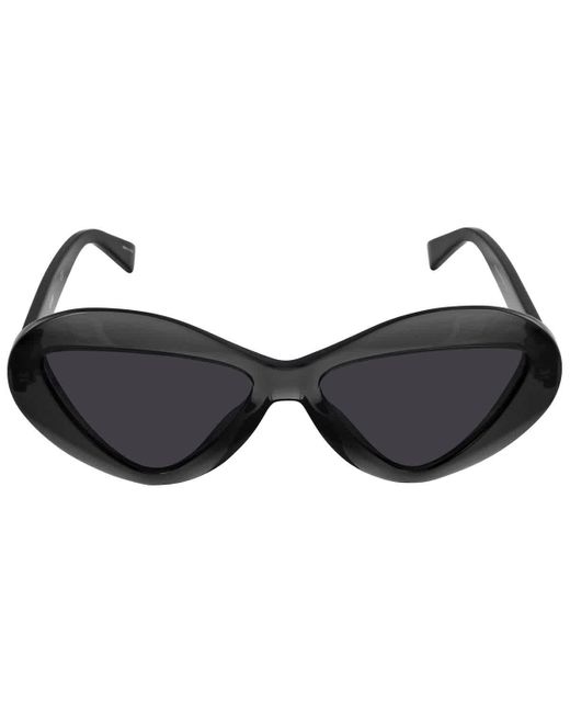 Moschino Black Mchino Dark Grey Irregular Sunglasses M076/s 0kb7/ir 55