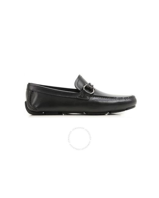 Ferragamo Black Salvatore Gancini Driver Moccasin for men