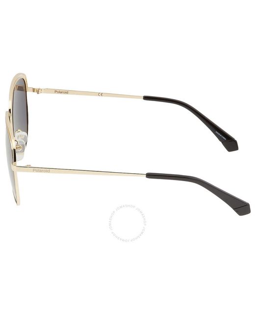 Polaroid Gray Polarized Grey Pilot Sunglasses Pld 4103/s 02m2/m9 58