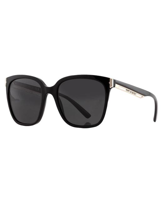 BVLGARI Black Dark Grey Square Sunglasses Bv8245 501/87 55