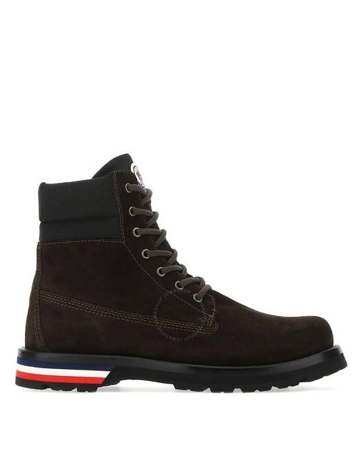 Moncler Black Vancouver Suede Ankle Boots, Brand Size 44 Us for men