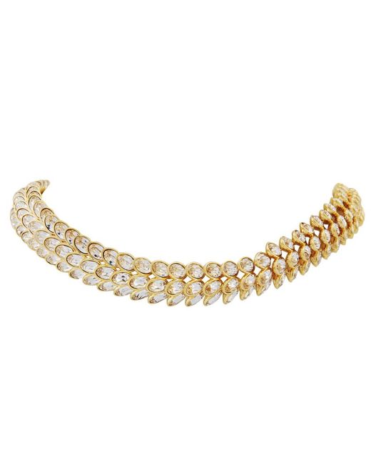 Swarovski Metallic Idyllia Oval Cut Crystal Choker