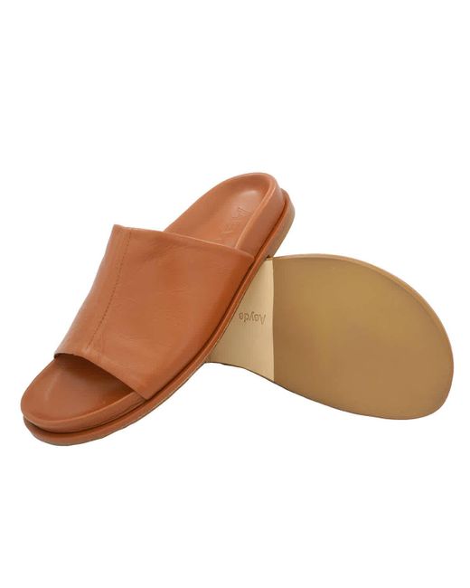 Aeyde Brown Nappa Leather Slipper