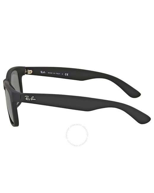 Ray-Ban Gray Justin Grey Mirror Sunglasses for men