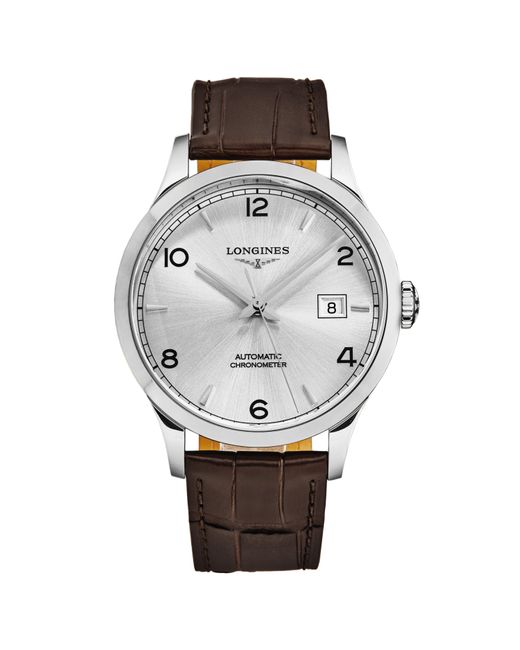 Longines Metallic Record Automatic Silver Dial Unisex Watch