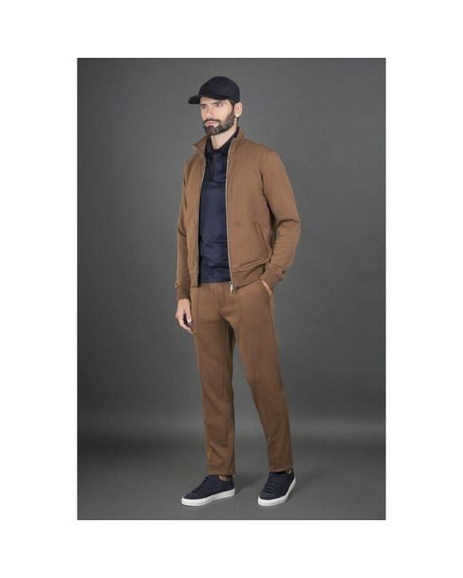 Moorer Gray Zip Up Jacket for men
