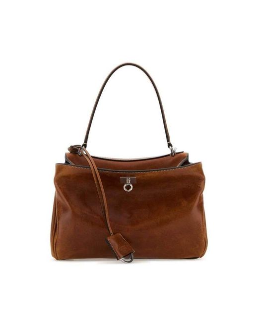Balenciaga Brown Rodeo S Shoulder Bag for men