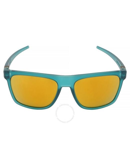 Oakley Blue Leffingwell Prizm 24k Polarized Square Sunglasses  910006 57 for men