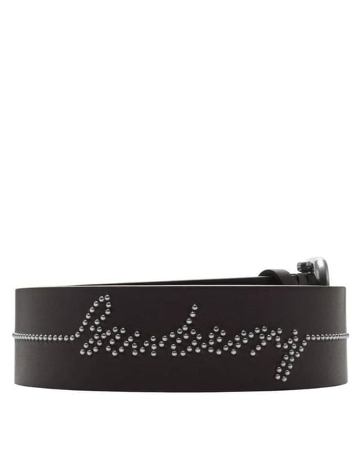 Burberry Brown Studded 35 Leather Belt for men