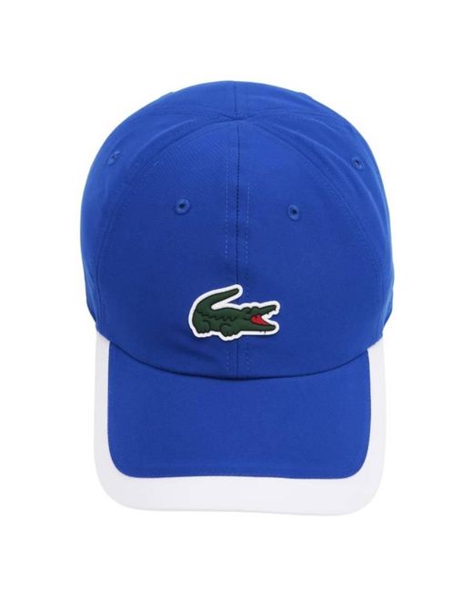 Lacoste Blue Contrast Border Microfiber Lightweight Cap